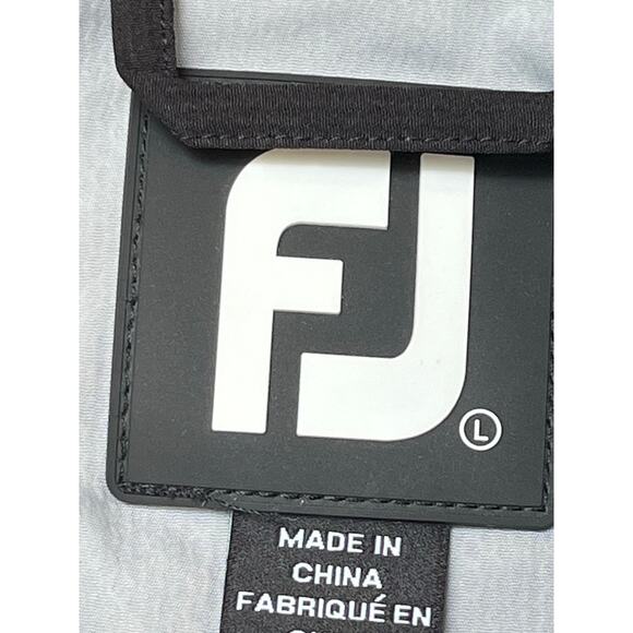FootJoy Men's Large Gray/Black 1/4 Zip Pullover Golf Apparel Performance Shirt - Picture 3 of 6